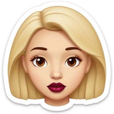 girl with raisin lips sticker