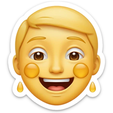 Emojis qui pleure et qui rigole en même temps ￼ sticker