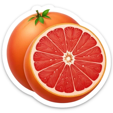 red grapefruit sticker