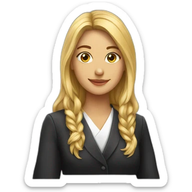 Beautiful law student sticker