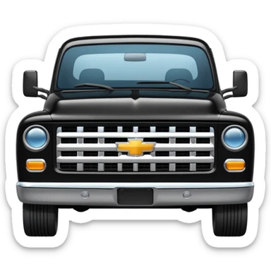 Black Chevy Truck sticker