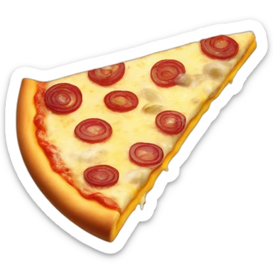 onion and cheese pizza sticker