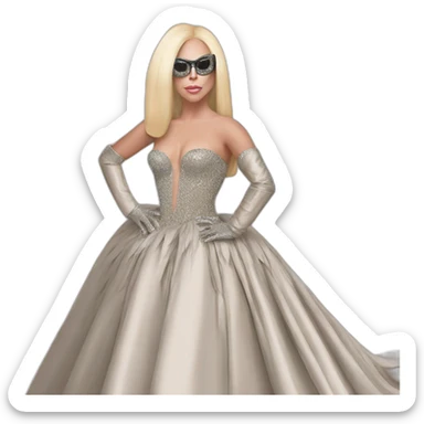 Lady gaga au Met Gala à New York  sticker