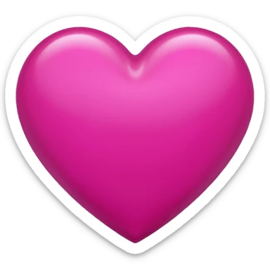 emoji cuore fucsia iphone sticker