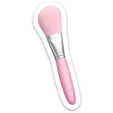 light pink makeup brush sticker