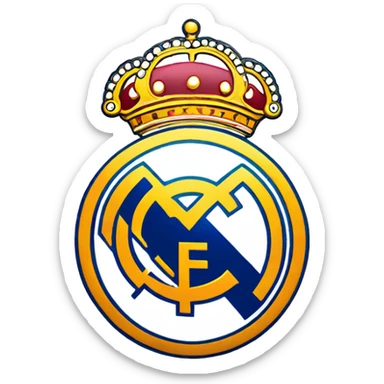 real madrid logo sticker