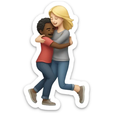 Women getting picked up by boyfriend  sticker