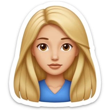 Va bene la terza foto solamente i capelli devono essere più lisci sticker