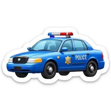police car sticker