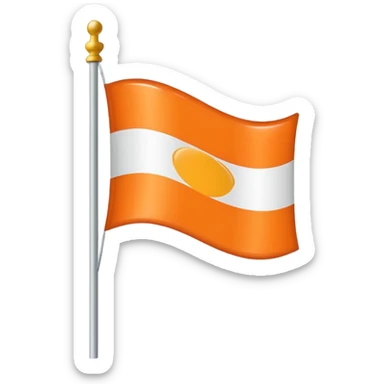 a flag with these colours:                          🧡 sticker
