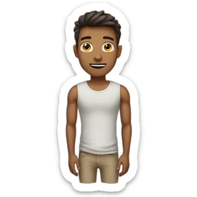 A skinny guy sticker