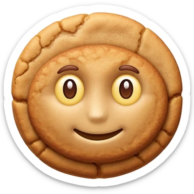 snickerdoodle cookie with cinnamon sugar coating sticker