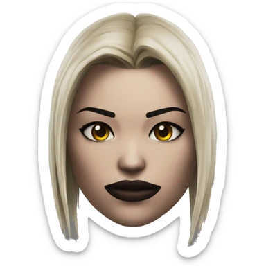 Sadness Mileena Mortal Kombat X sticker