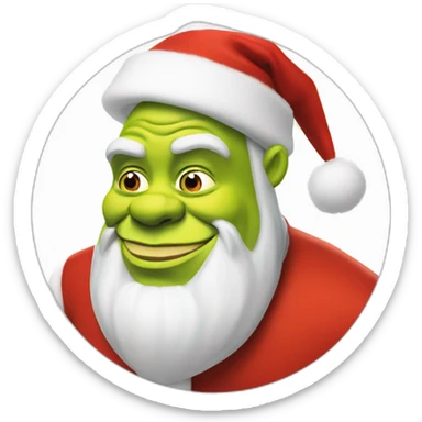 shrek-santa sticker