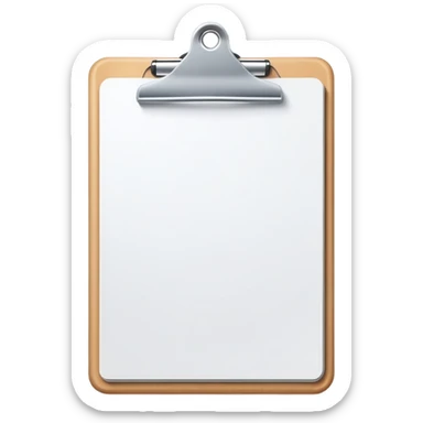 blank clipboard sticker