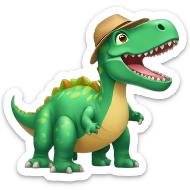 Dinosaure vacances  sticker