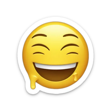 Un smiley qui fait semblant de ne rien entendre sticker