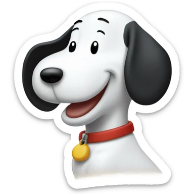 Happy snoopy sticker