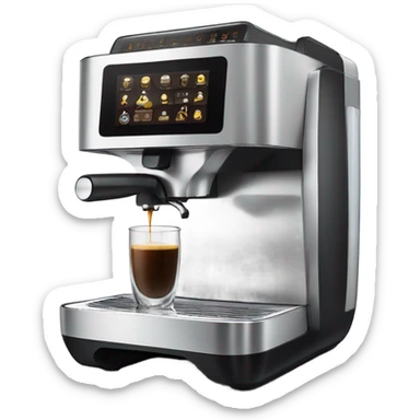 coffee machine sticker