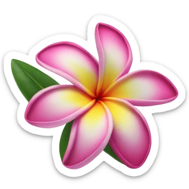 Plumeria sticker