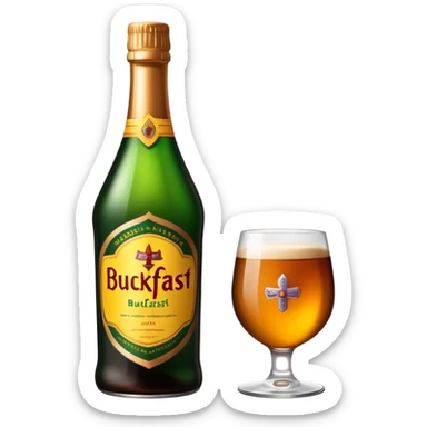 Bottle of buck fast sticker