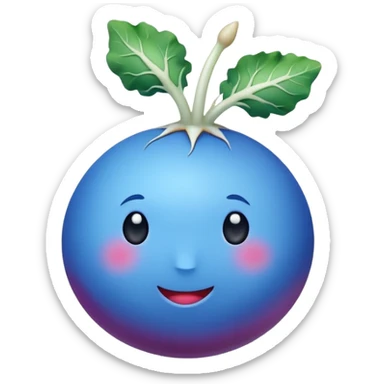 blue radish sticker