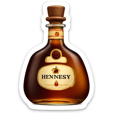 hennessy bottle  sticker
