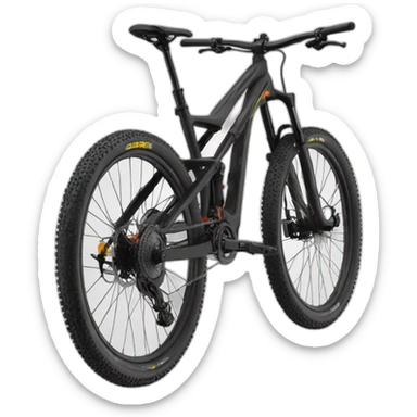 Mountain bike full suspension sticker