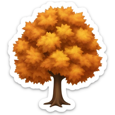 Autumn tree sticker