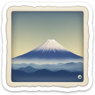 Mount fuji sticker