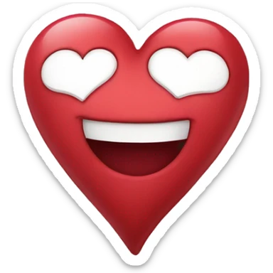 Hearts with smile sticker