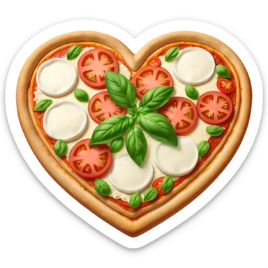 margarita pizza heart sticker