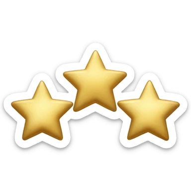 gold stars sticker