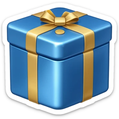 blue coins credit in a package sticker