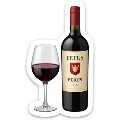 can you create an emoji for a very rare merlot (Petrus 1992) sticker