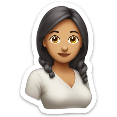 mujer embarazada sticker