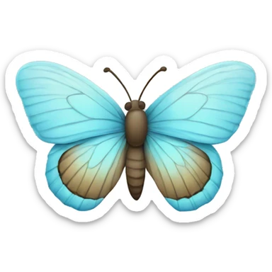 Baby blue butterfly  sticker
