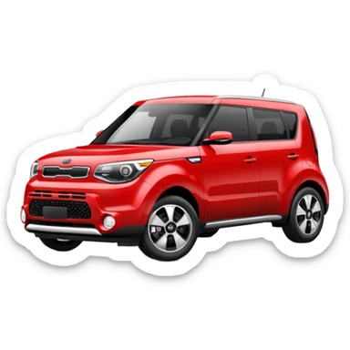 red kia soul sticker