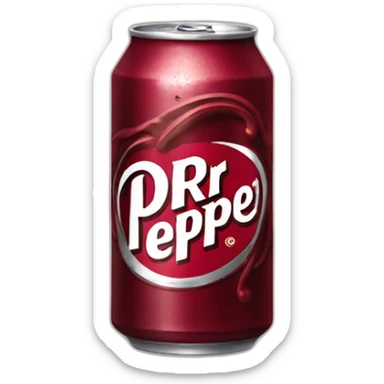 Dr pepper can icon sticker