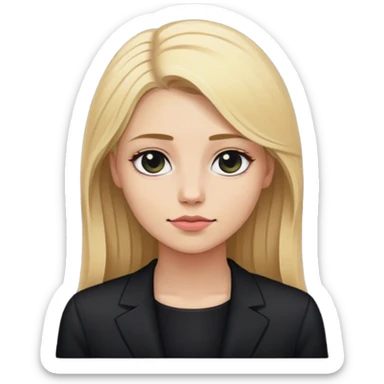 Blonde hot lady at funeral sticker