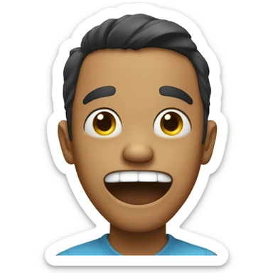 crying laughing trying to stay sane sticker