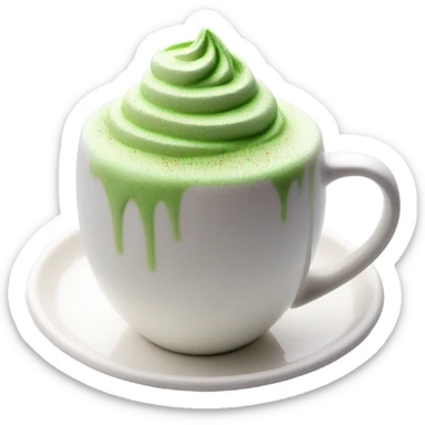 Matcha latte  sticker