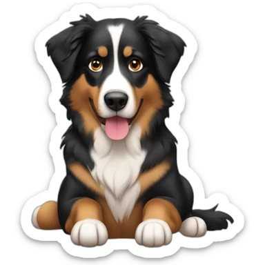 Black and tan Australian Shepard sticker