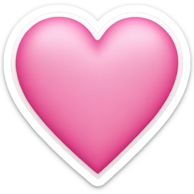 pink heart sticker