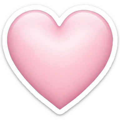 Light pink heart  sticker