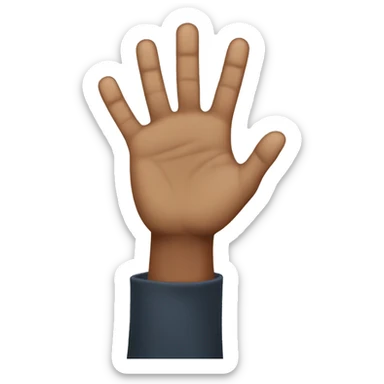 Three-finger salute sticker