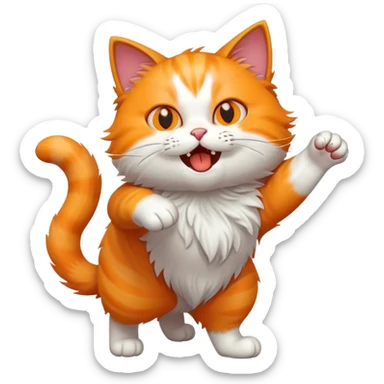 cat attack 12345123 sticker