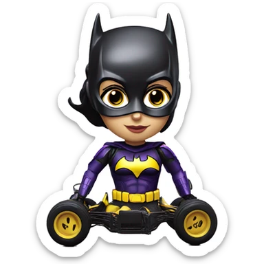 Batgirl rc car sticker
