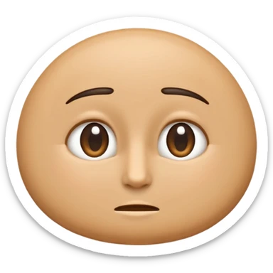 a single sesame seed, iOS emoji style, slightly tilted sticker