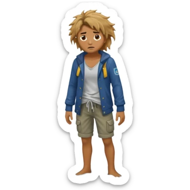 shipwreck survivor, full body sticker